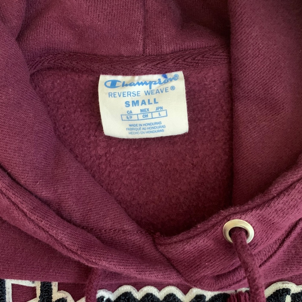 Champion hoodie (burgundy) - Picture 3 of 3